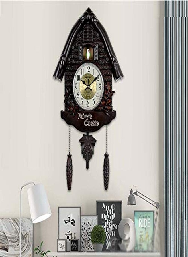 Three Secondz Plastic European Style Creative Cuckoo Animals Analog Wall Clock With Fixed Door Does Not Open Or Close For Children'S Room (Choco Brown, 60 Cm X 15 Cm X 36 Cm) - Image 5